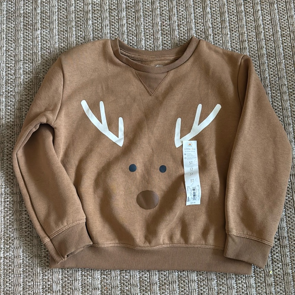 Little co. Reindeer sweatshirt